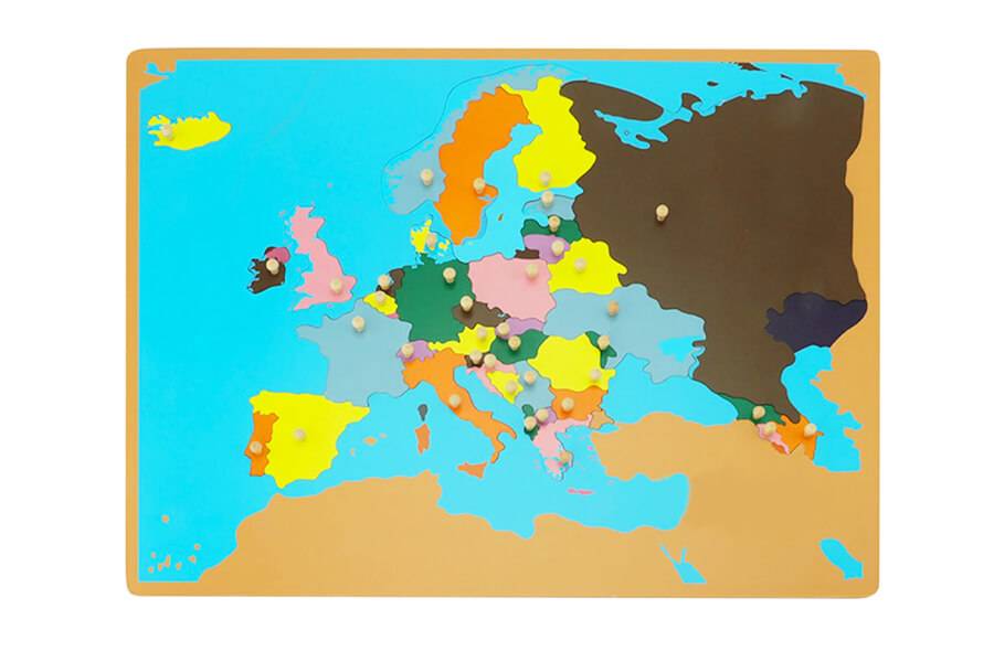 montessori geography map