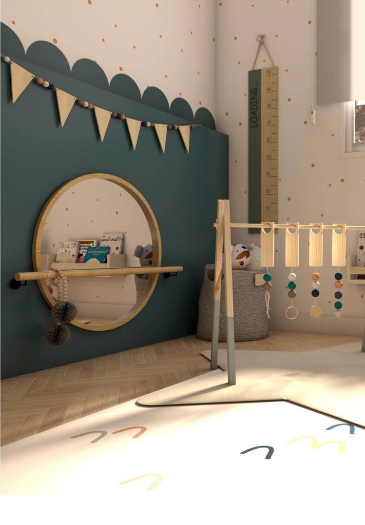Whimsical Waves Montessori Baby Room