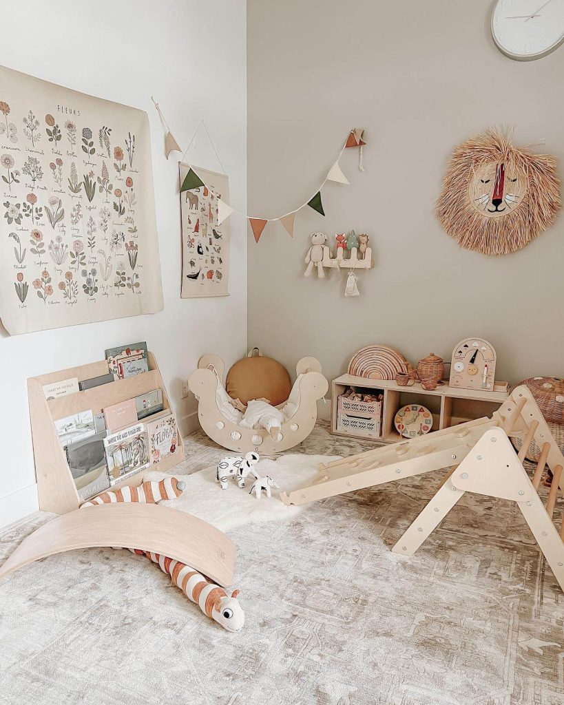 enchanting pastel montessori playroom