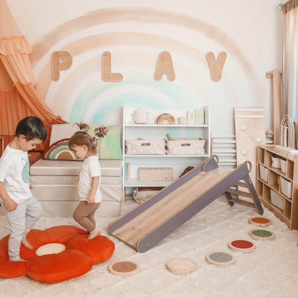 montessori creative rainbow playroom