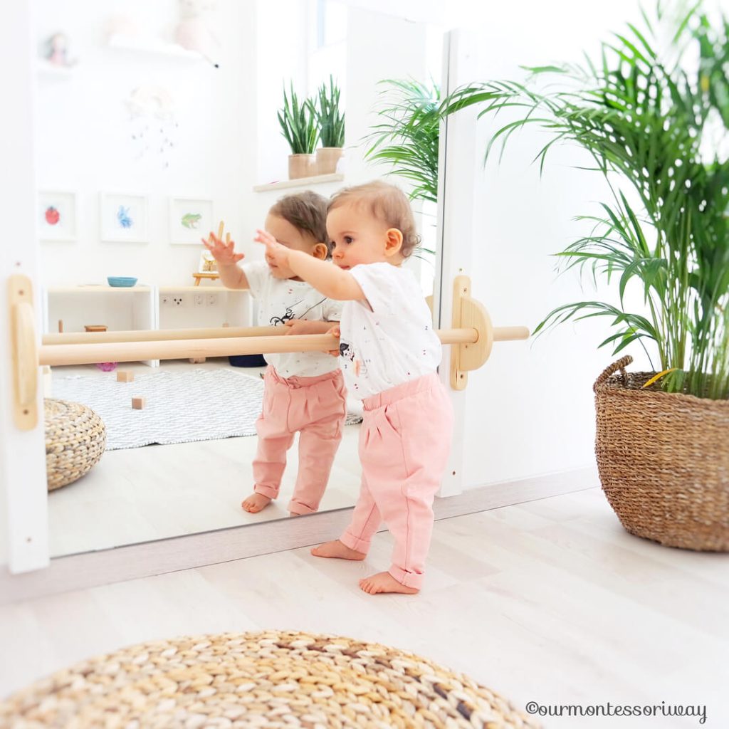 montessori nursery room furniture mirror