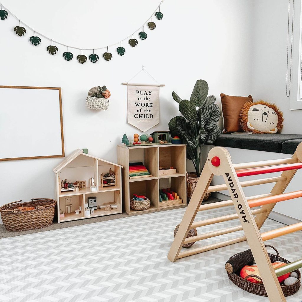 montessori play space natural touch
